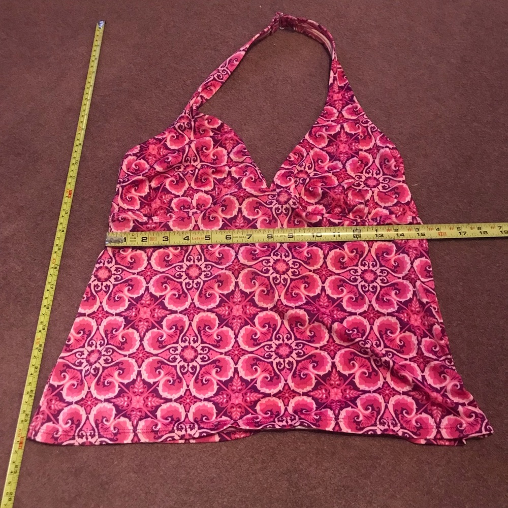 Jacqueline Smith pink 2-piece bikini halter type top & skirted bottom - Picture 13 of 13